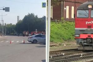 РЖД, пожар
